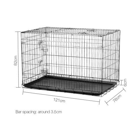 Dog Cage 48inch Pet Cage - Black