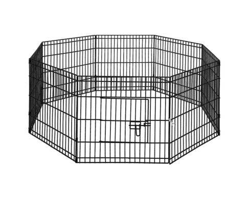 Pet Dog Playpen 24" 8 Panel Puppy Exercise Cage Enclosure Fence