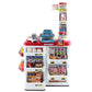 Kids Pretend Role Play Supermarket 24 Piece Playset Cash Register Trolley