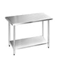 1219x610mm Commercial Stainless Steel Kitchen Bench