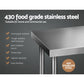 610x1219mm Commercial Stainless Steel Kitchen Bench