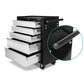 5 Drawer Mechanic Tool Box Cabinet Storage Trolley - Black & Grey