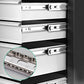 5 Drawer Mechanic Tool Box Cabinet Storage Trolley - Black & Grey