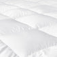 DOUBLE Mattress Topper Pillowtop Protector Pad - White