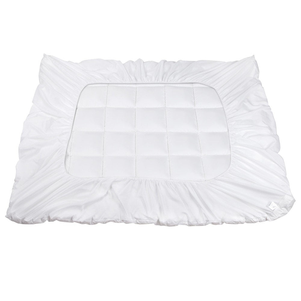 KING Mattress Topper Pillowtop Protector Pad - White