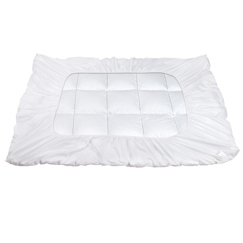 KING SINGLE Mattress Topper Pillowtop Protector Pad - White
