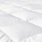 QUEEN 1000GSM Mattress Topper Pillowtop Microfibre Filling Protector - White